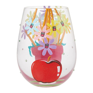 Lolita Glasses Home - Drinkware Lolita Stemless Wine Glass Best Teacher Ever