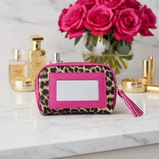 PurseN Home - Travel Glam Makeup Case Fierce Leopard