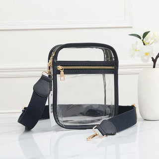 Queens Designs Accessories - Handbags Gameday Stadium Clear Crossbody Bag Navy