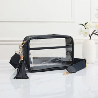 Queens Designs Accessories - Handbags Gameday Stadium Rectangle Clear Crossbody Bag Navy