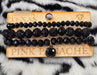 black stretch bracelets