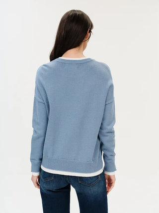 Six Fifty Clothing Tops - Sweaters Mar Long Sleeve Sweater Denim