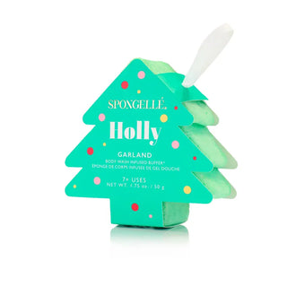 Spongelle Home - Personal Care Garland/Holly Holiday Tree Buffer 4 Scents