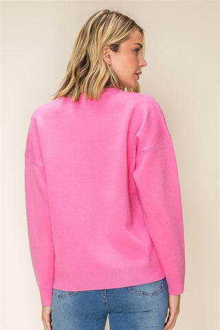 Staccato Tops - Sweaters Joy Candy Cane Long Sleeve Sweater