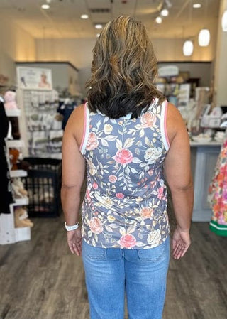 Staccato Tops - Tank Top Floral Print Tank Top