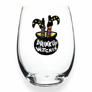 The Queens' Jewels Home - Drinkware Drink Up Witches Stemless Wine Glass