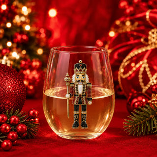 The Queens' Jewels Home - Drinkware Nutcracker Stemless Wine Glass