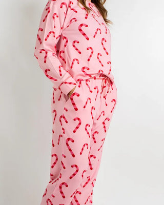 The Royal Standard Loungewear- Sleepwear Candy Cane Wishes Lounge Set