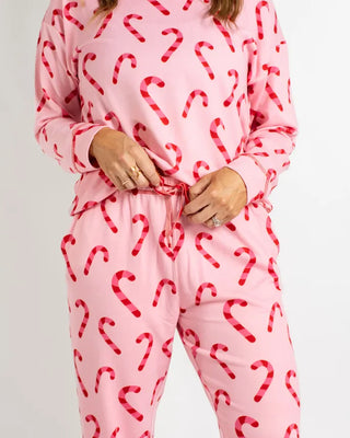 The Royal Standard Loungewear- Sleepwear Candy Cane Wishes Lounge Set