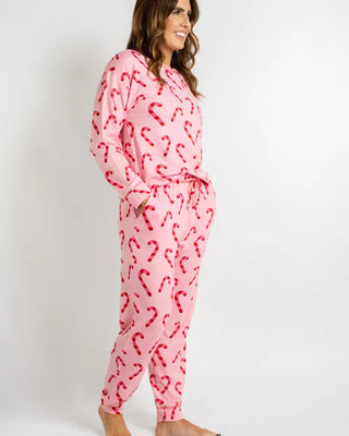 The Royal Standard Loungewear- Sleepwear Candy Cane Wishes Lounge Set