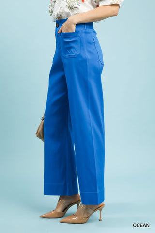 Umgee Bottoms - Pants Button Stretch Pants