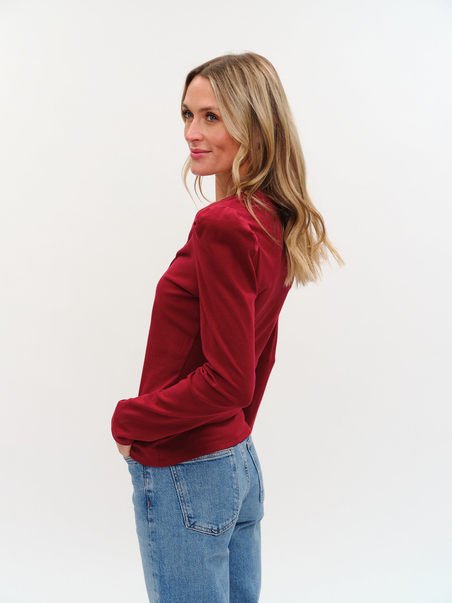 Sale Emily Long Sleeve Ribbed Top