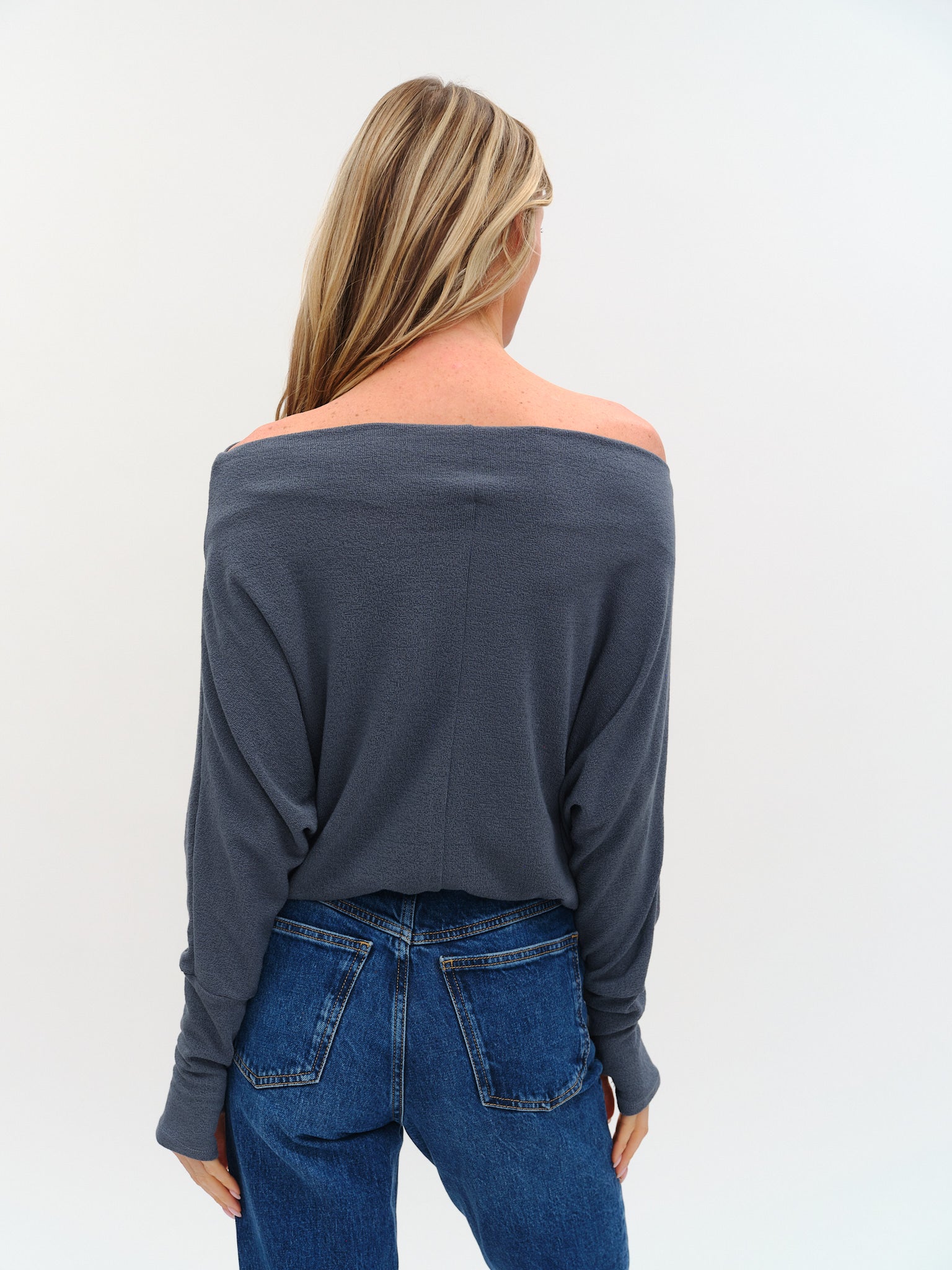 Anywhere Top Long Sleeve Slate