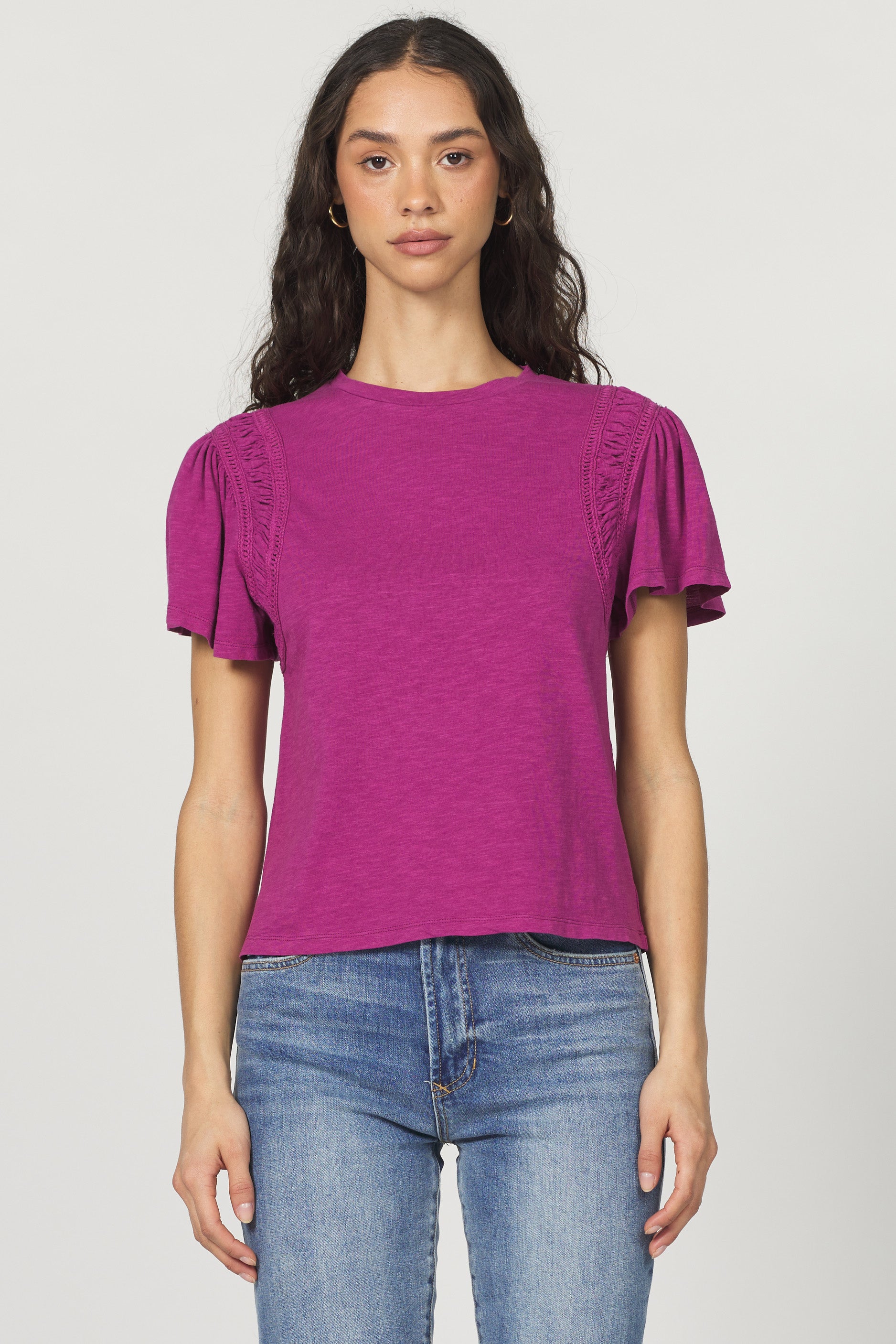 Francie Flutter Sleeve Top