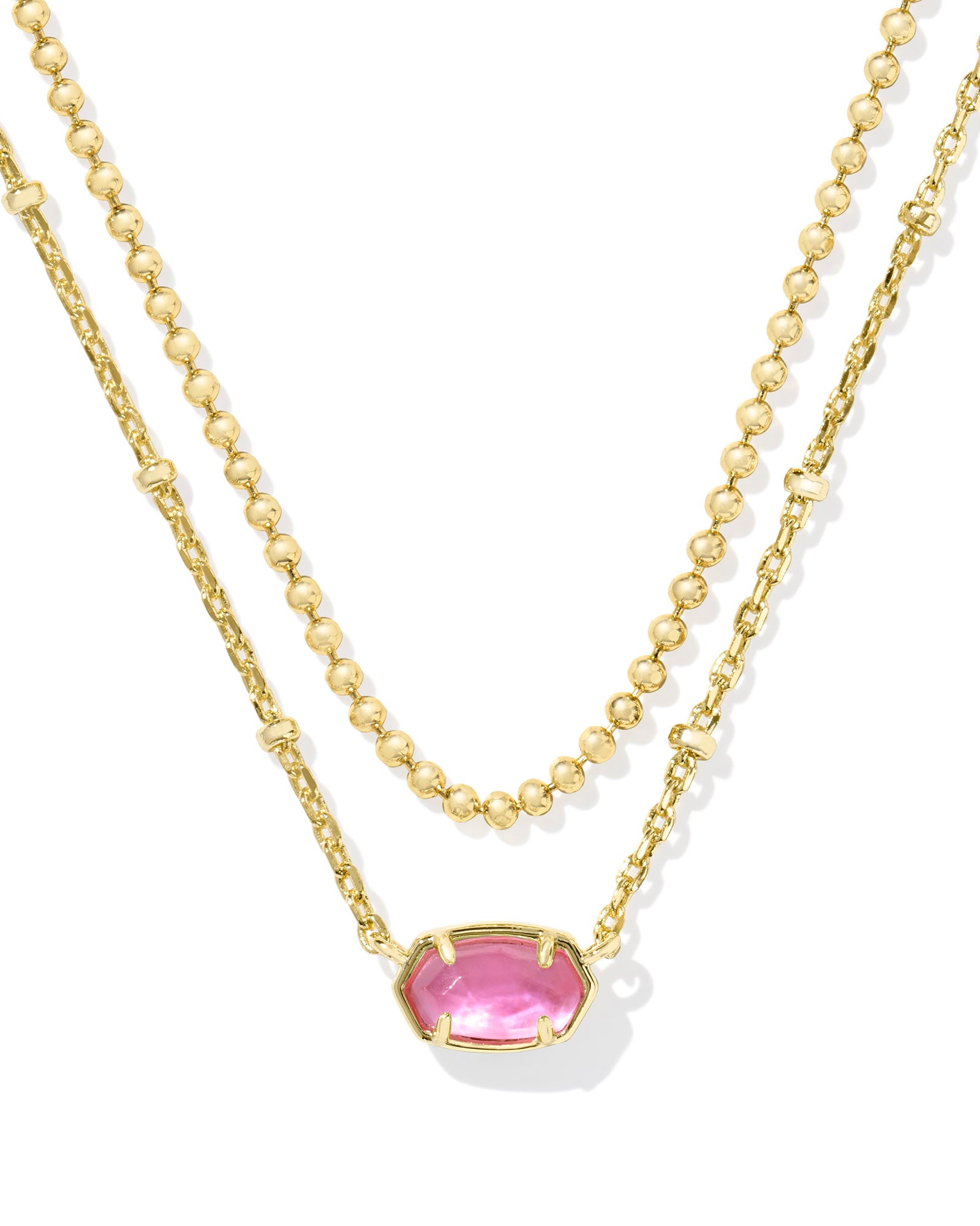 Emilie Gold Multi Strand Necklace Azalea Illusion