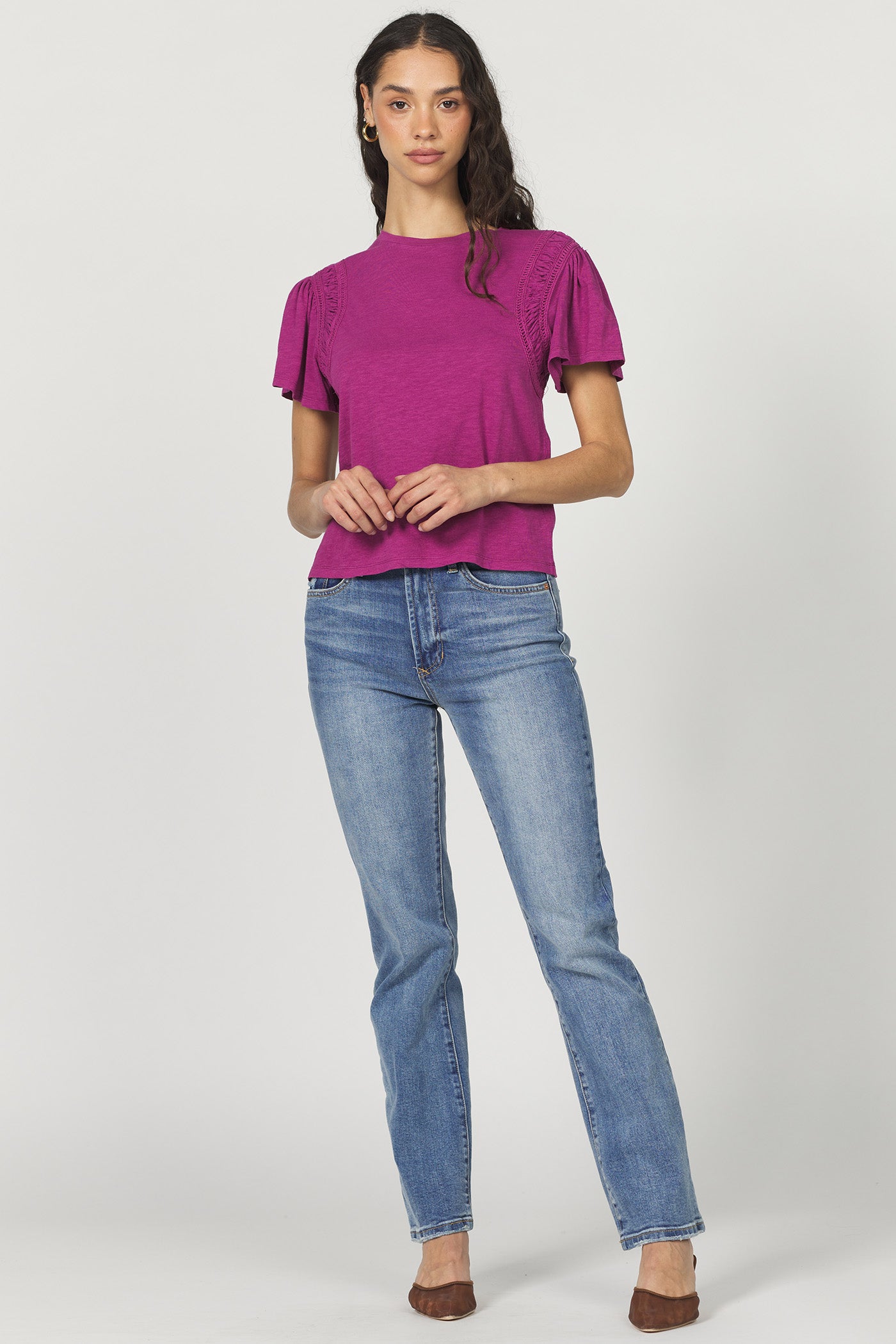 Francie Flutter Sleeve Top