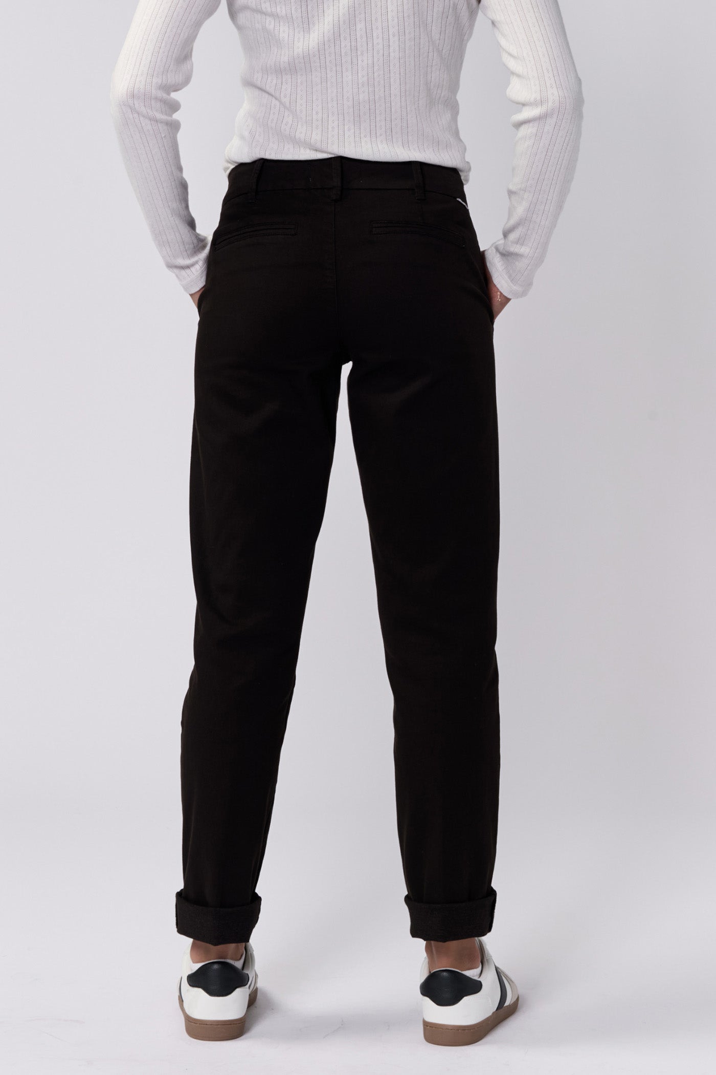 Hampton Mid-Rise Trouser Pant Black