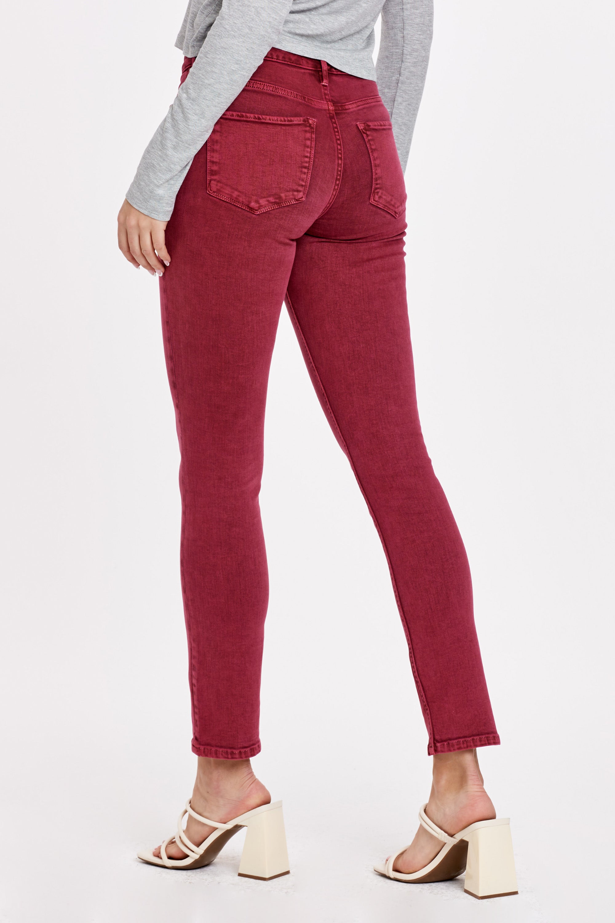 Final Sale Blaire High Rise Slim Straight Jean Ruby Falls