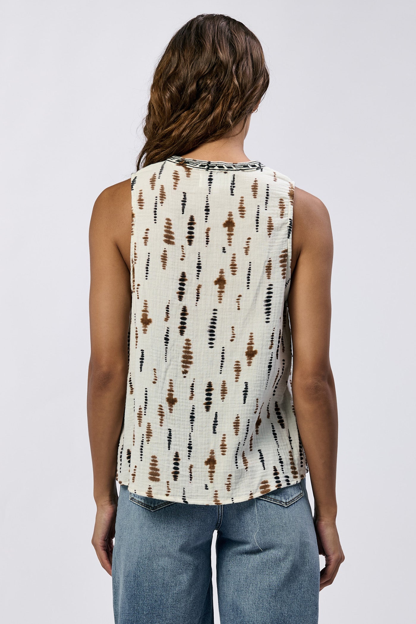 Final Sale Raja Printed Tank Top Mozambique