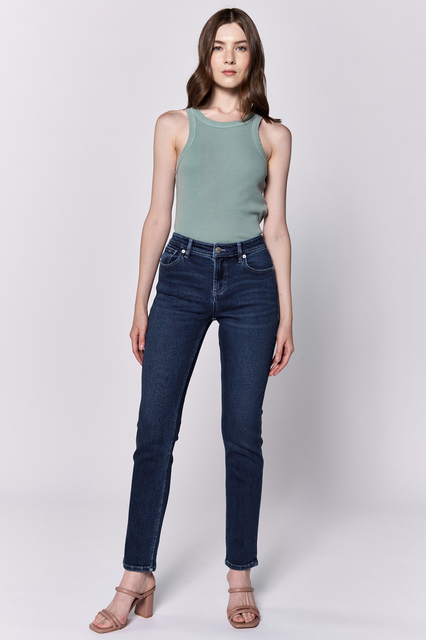 Blaire Slim Straight Jeans Riviera
