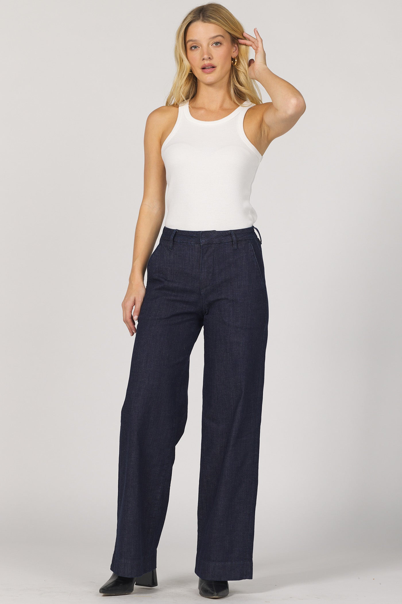 Brandy Mid-Rise Wide Leg Trouser Jeans Zodiac