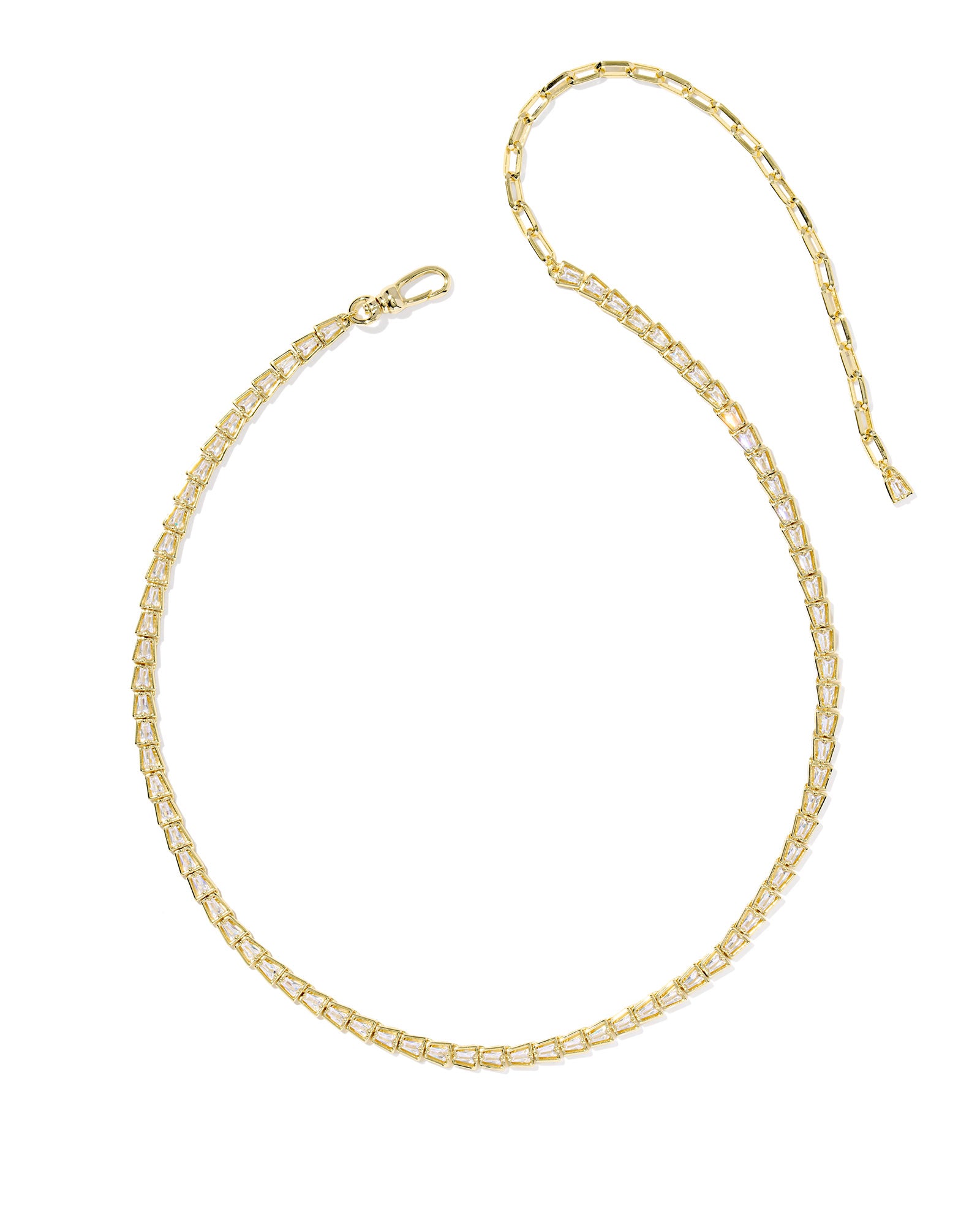 Bella Gold Tennis Necklace CZ