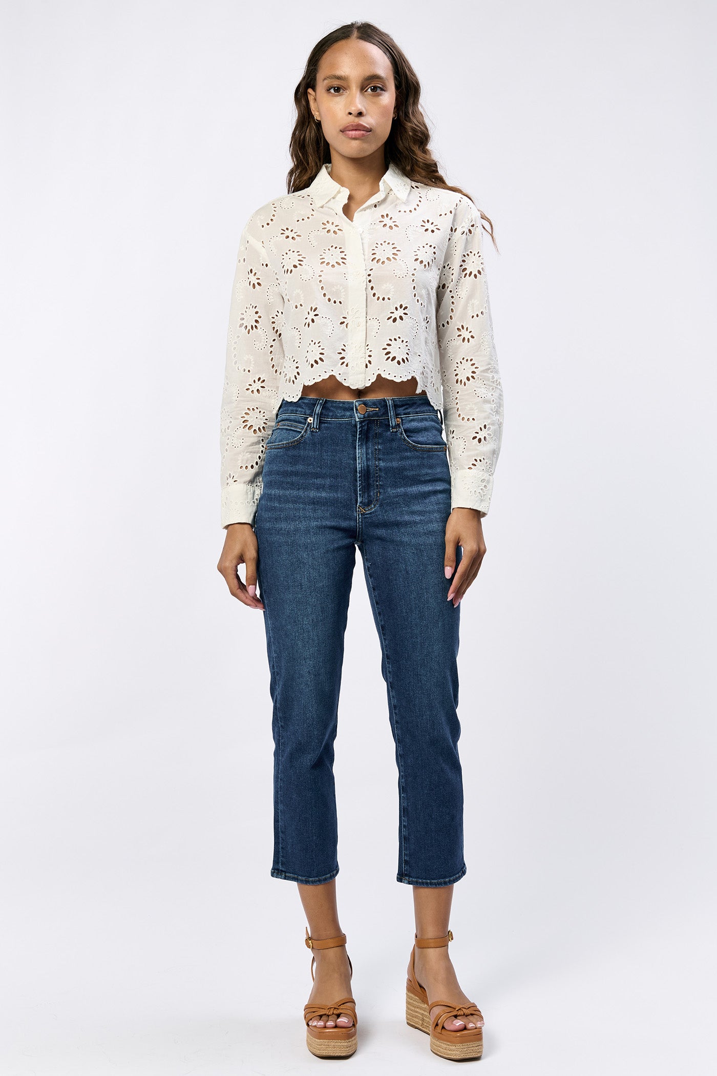 Frankie Straight Leg High Rise Jeans Iguaza