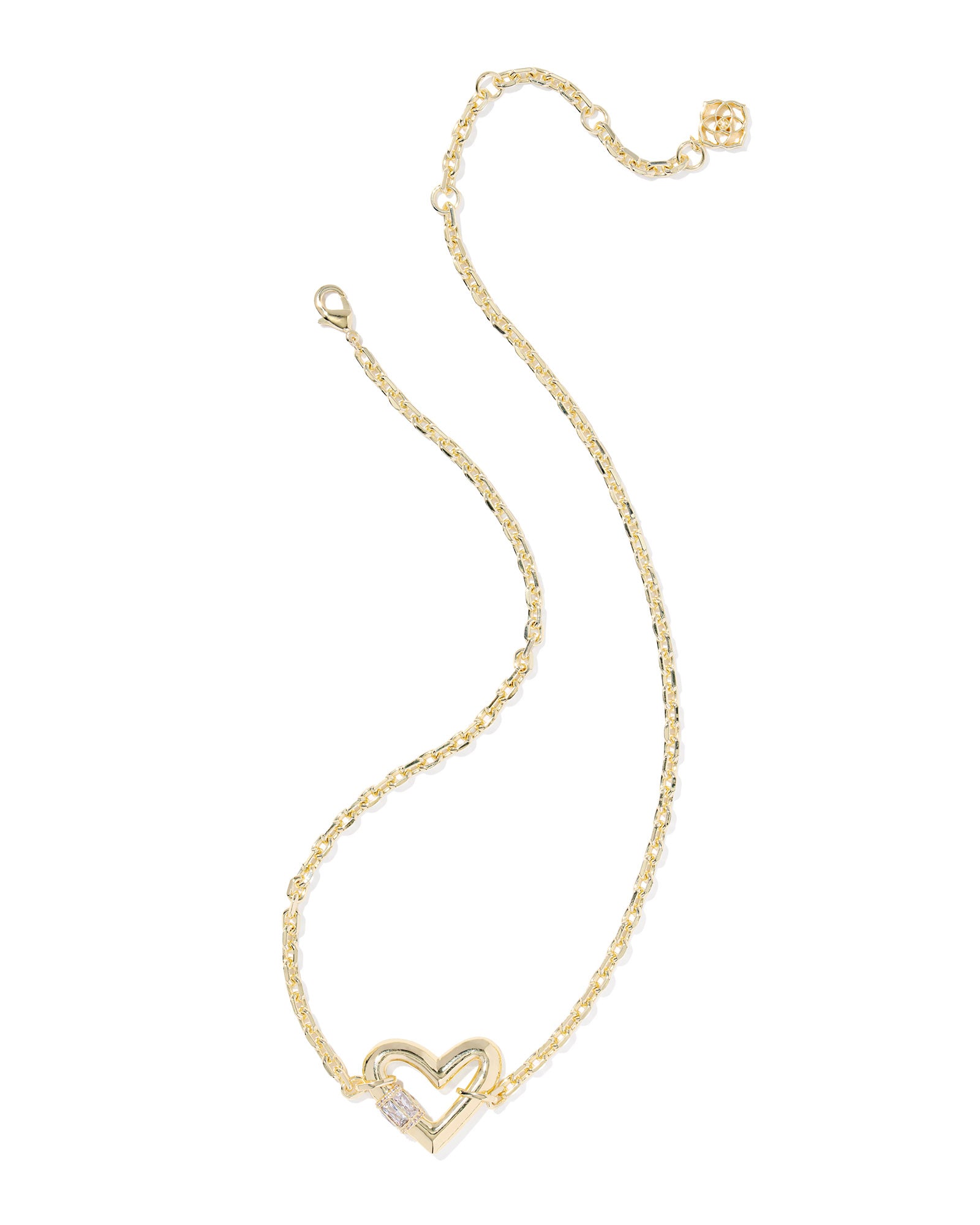 Emery Heart Gold Short Pendant Necklace