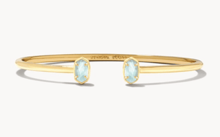Kendra Scott Jewelry - Bracelets Emilie Gold Cuff Bracelet Light Blue Illusion