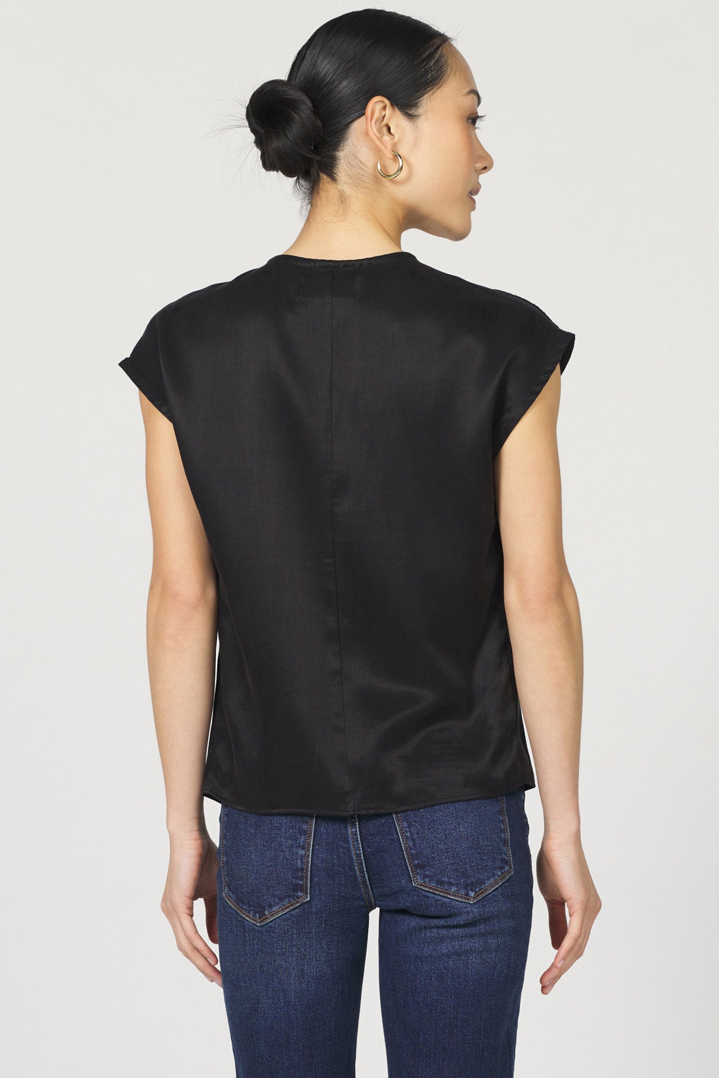 Kristen Short Sleeve Blouse Black