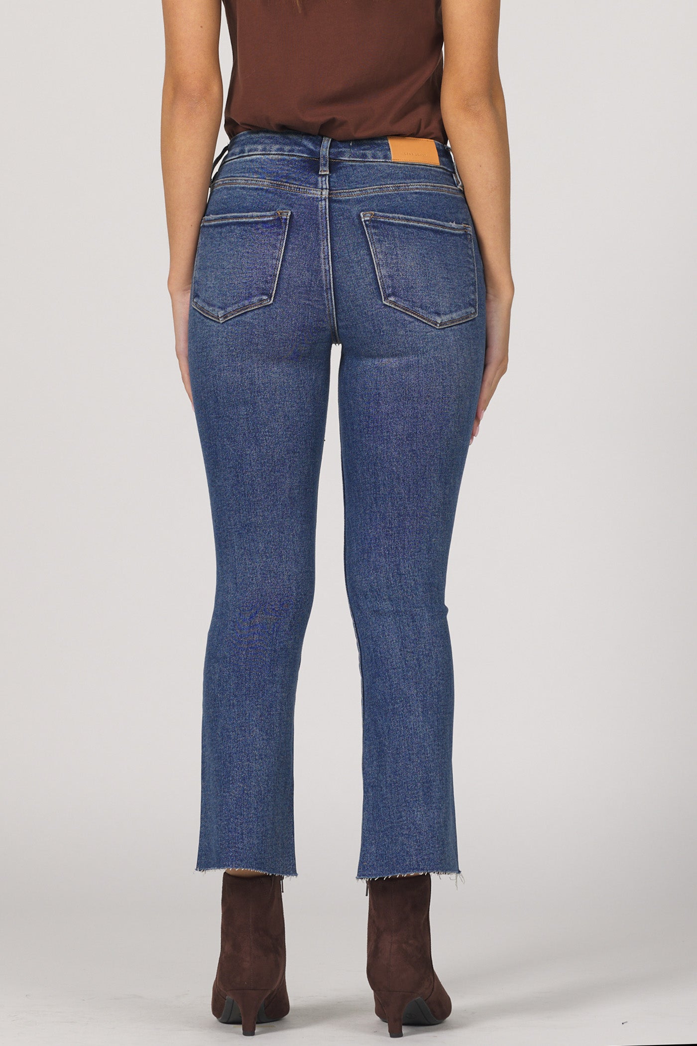 Sale Jeanne Mid Rise Cropped Flare Jeans Palmer