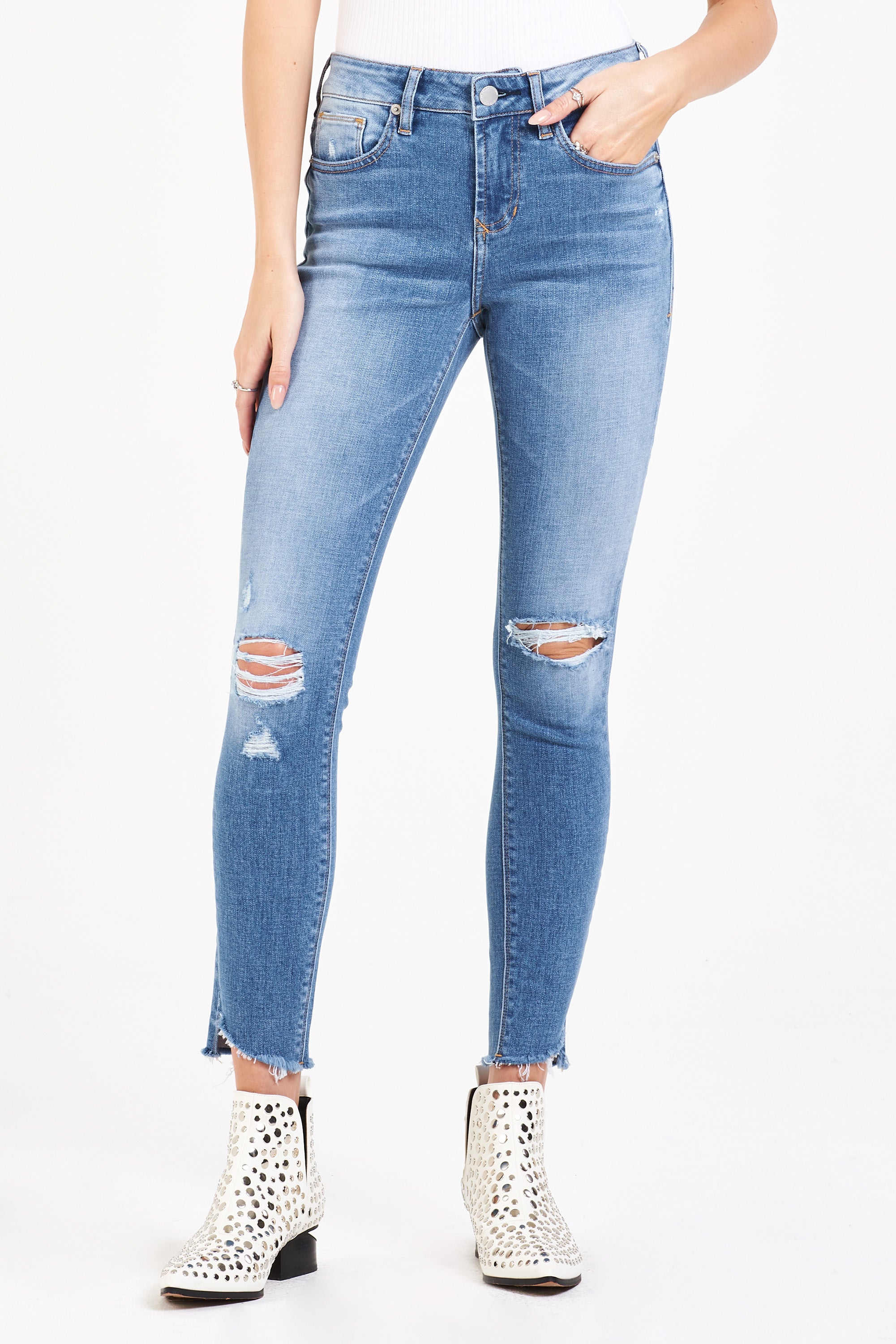 Gisele High Rise Skinny Jeans Huntington