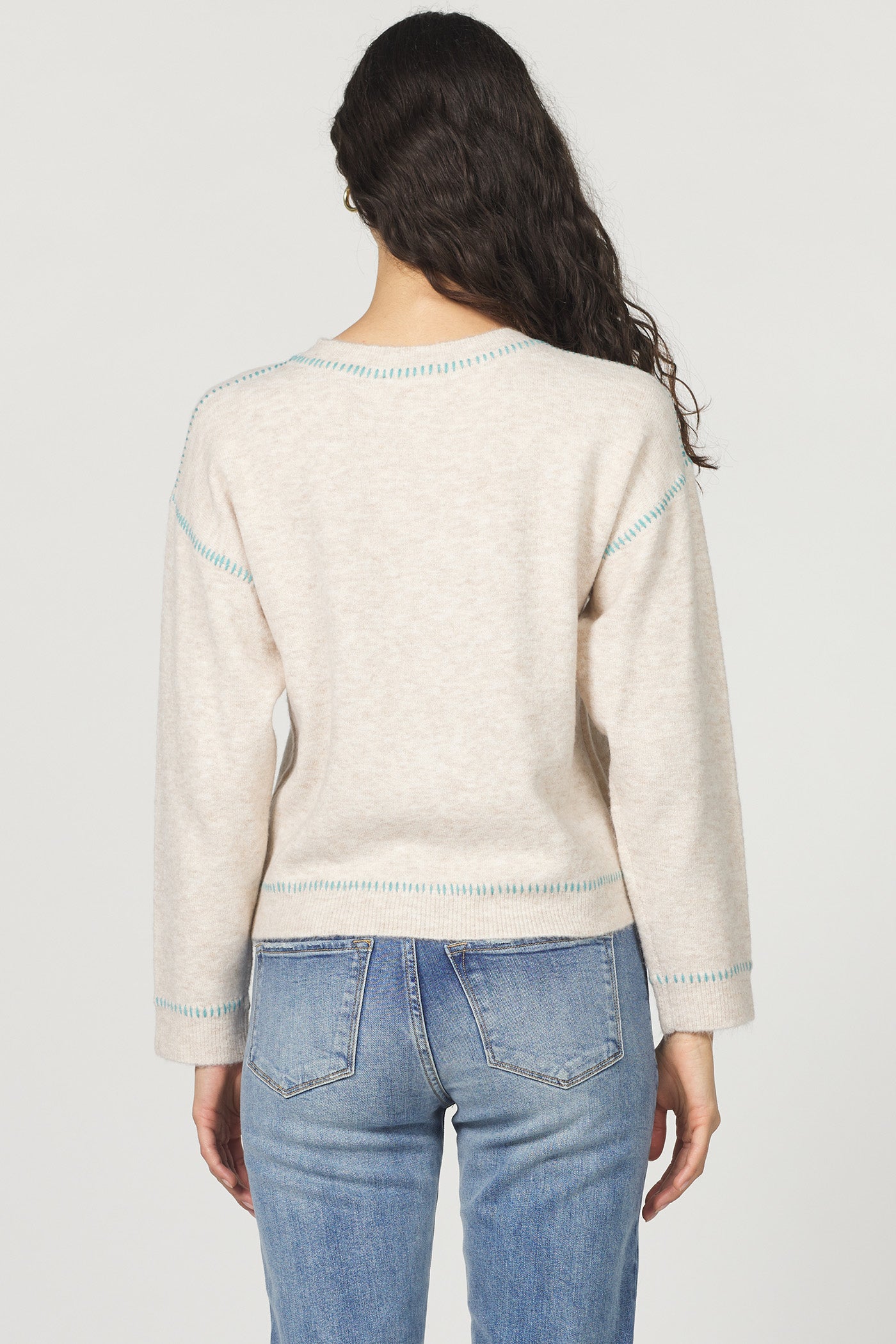 Millie Drop Shoulder Long Sweater Top