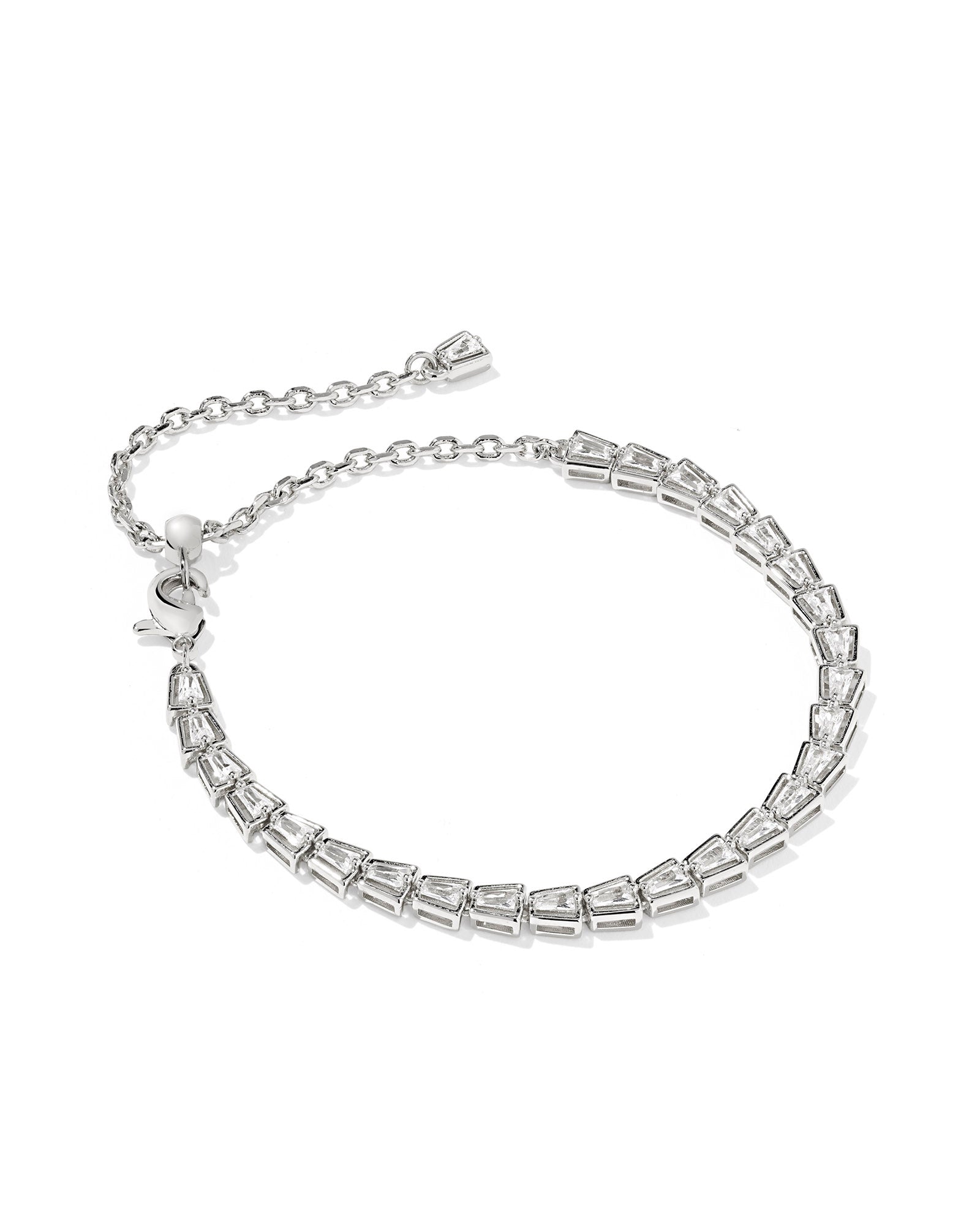 Bella Silver Tennis Bracelet White CZ