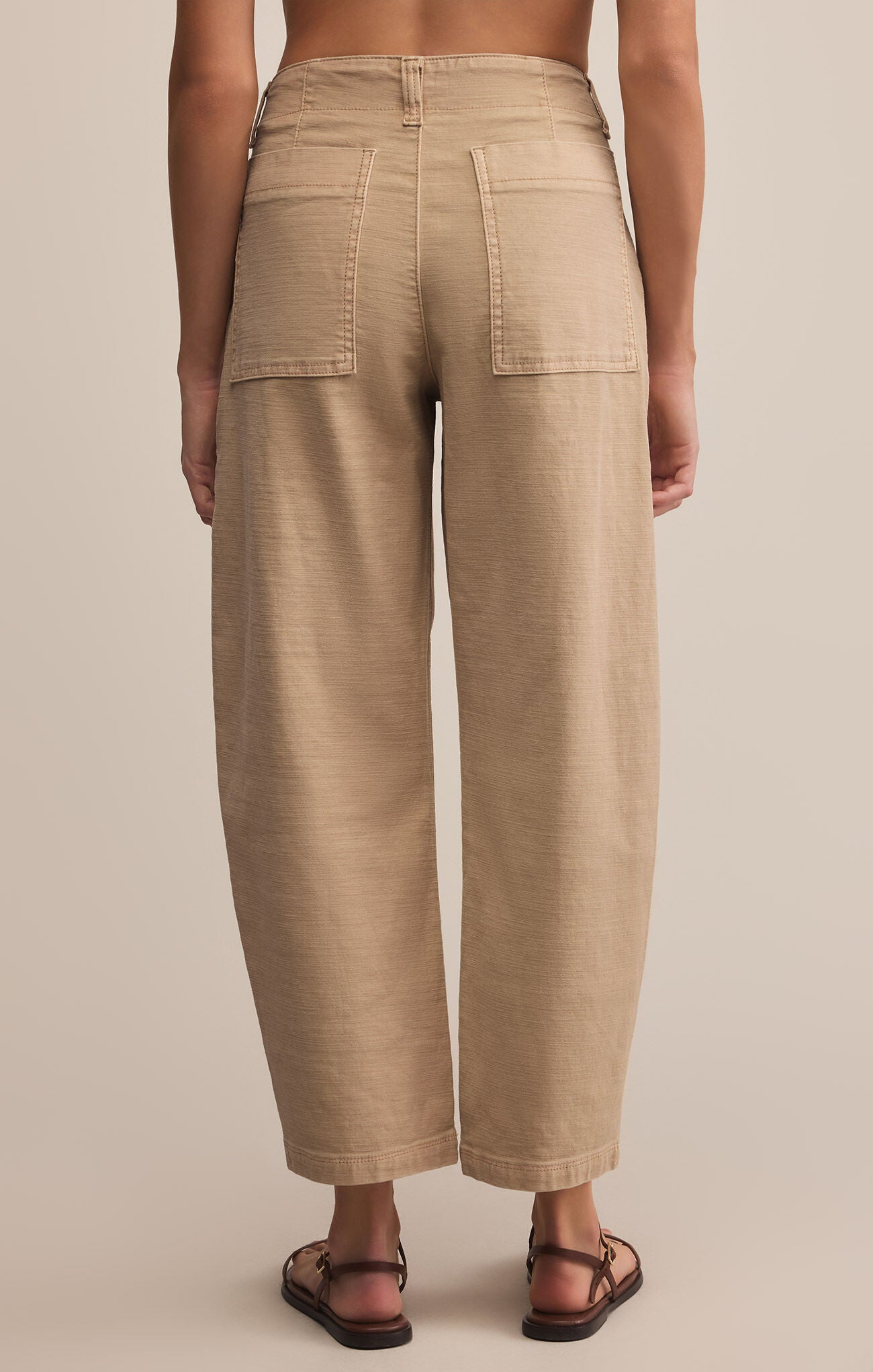 Olive Twill Pant Biscuit
