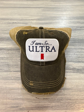 Wild Oates Accessories - Hats Black I am So ULTRA Baseball Hat More Colors