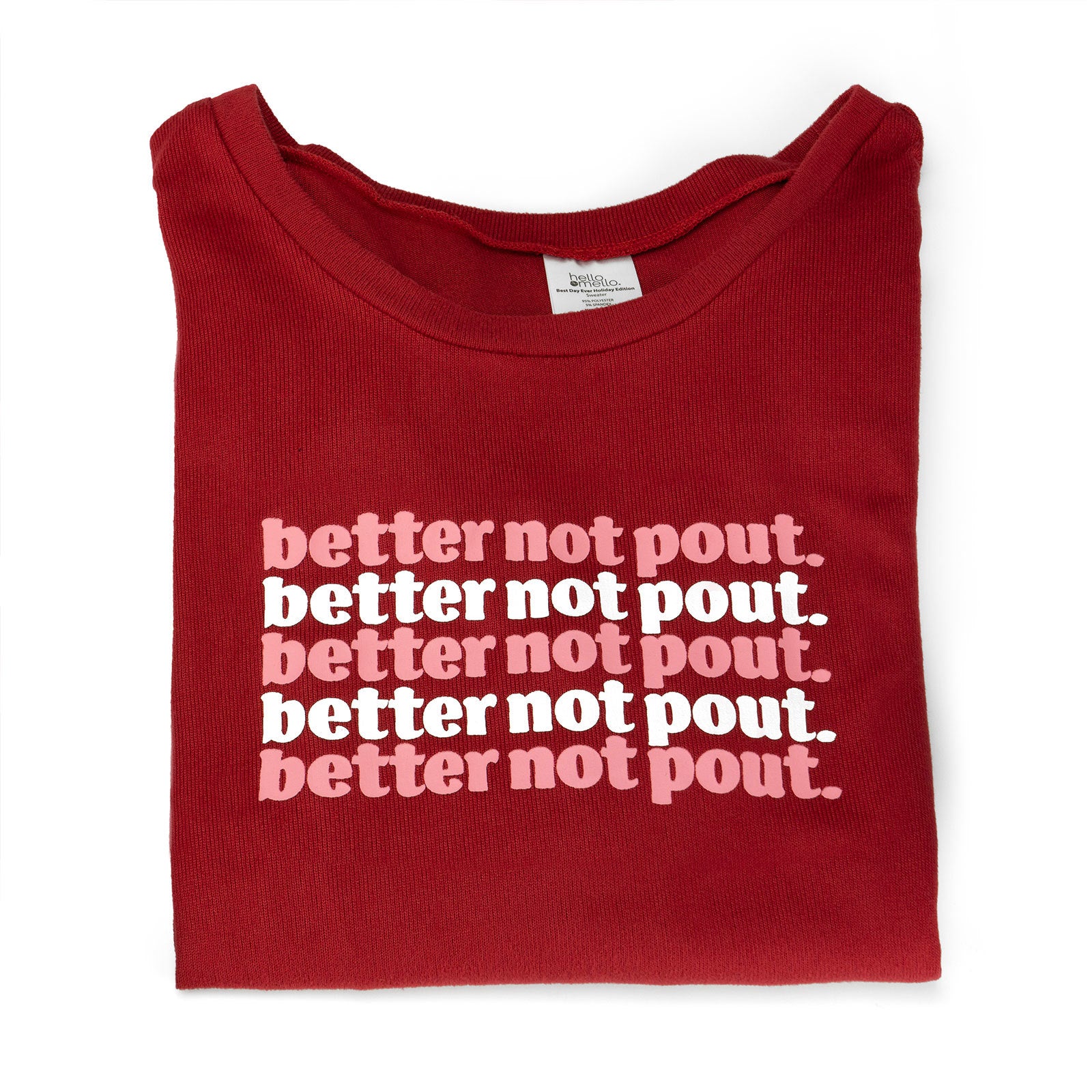 Sale Hello Mello Better Not Pout Loungewear Set Red