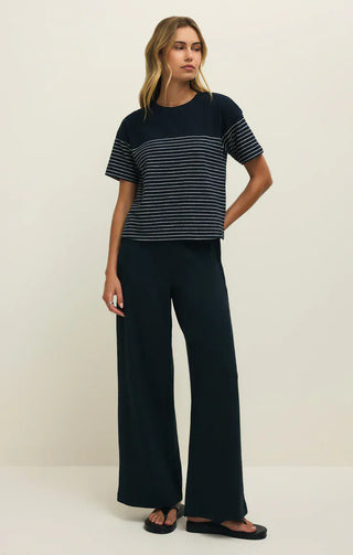 Z Supply Bottoms - Pants Andre Wide Leg Pant Eclipse