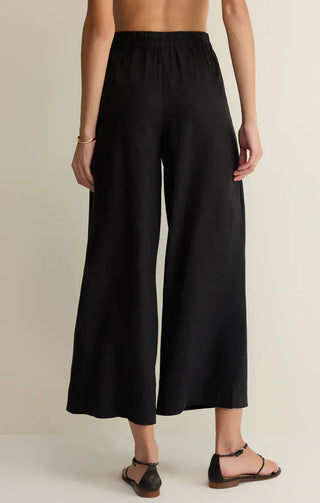 Z Supply Bottoms - Pants Scout Linen Pant Black