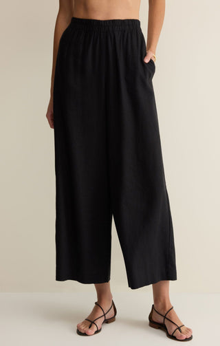 Z Supply Bottoms - Pants Scout Linen Pant Black