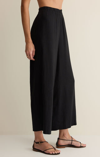 Z Supply Bottoms - Pants Scout Linen Pant Black