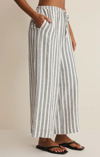 Z Supply Bottoms - Pants The Perfect Striped Pant White