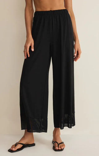 Z Supply Bottoms - Pants Xsm Banyan Crochet Pant Black