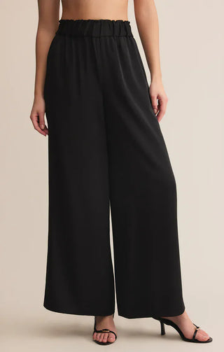 Z Supply Bottoms - Pants Xsm Sale Isolde Satin Pant Black
