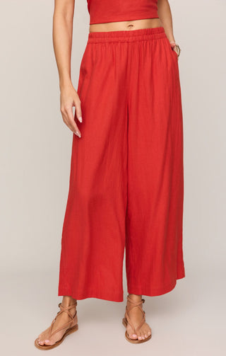 Z Supply Bottoms - Pants Scout Linen Pant Chili Pepper