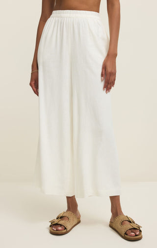 Z Supply Bottoms - Pants Xsm Scout Linen Pant White