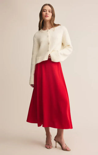 Z Supply Bottoms - Skirts Sale Northpointe Midi Skirt Festive Red