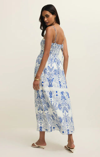 Z Supply Dresses Nadine Palm Maxi Dress Nautical