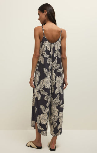 Z Supply Jumpsuits & Rompers Flared Asha Floral Jumpsuit Black Sand