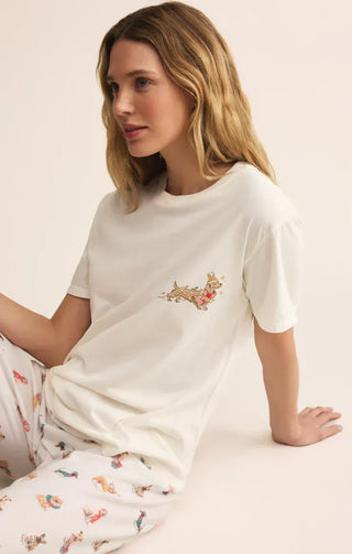 Z Supply Loungewear- Sleepwear - Tops Final Sale Bestie Boyfriend Tee Sea Salt
